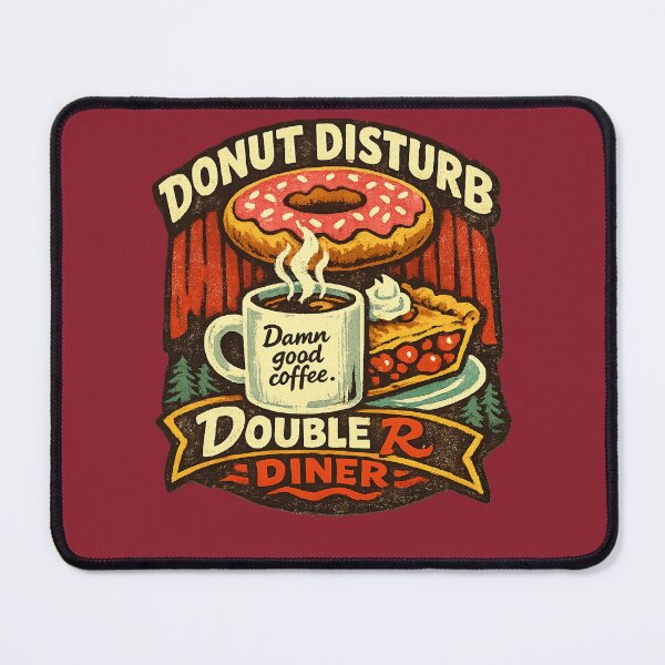 Item preview, Donut Disturb at the Double R — Twin Peaks Coffee & Cherry Pie designed and sold by peaknerd.