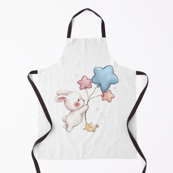 Item preview, Cuddly Kawaii Bunny & Chick: A Joyful Star Balloon Adventure designed and sold by Stickivo.