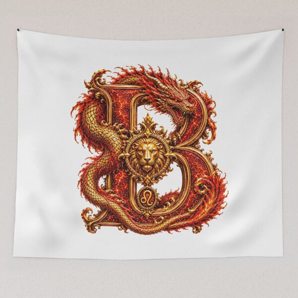 Item preview, Embermane Dragon-Leo Letter B designed and sold by BlissBlvdShop.