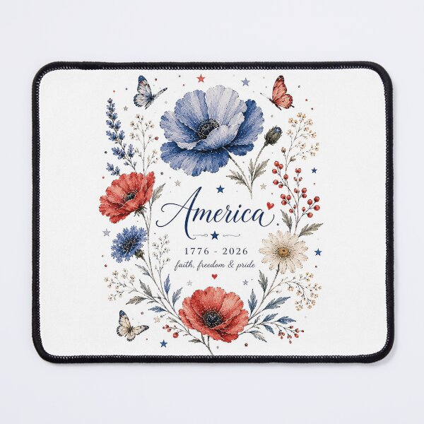 Item preview, America 250 Patriotic Floral Watercolor designed and sold by PetalGarden.