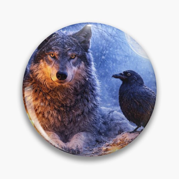 Item preview, Winter Solstice Wolf Owl and Raven by Candlelight designed and sold by Stephanie Laird.