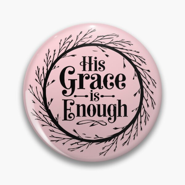 Item preview, His Grace Is Enough Christian Scripture Wreath Design designed and sold by JupiterLemons.