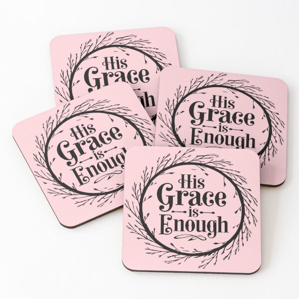 Item preview, His Grace Is Enough Christian Scripture Wreath Design designed and sold by JupiterLemons.