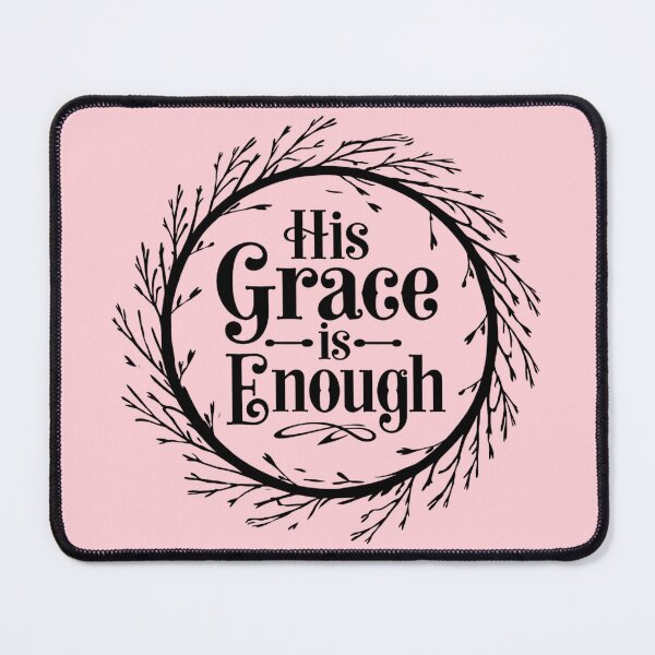 Item preview, His Grace Is Enough Christian Scripture Wreath Design designed and sold by JupiterLemons.