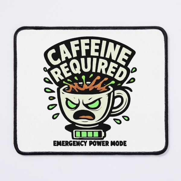 Item preview, Caffeine Required Funny Coffee Lover designed and sold by GreennieArt.