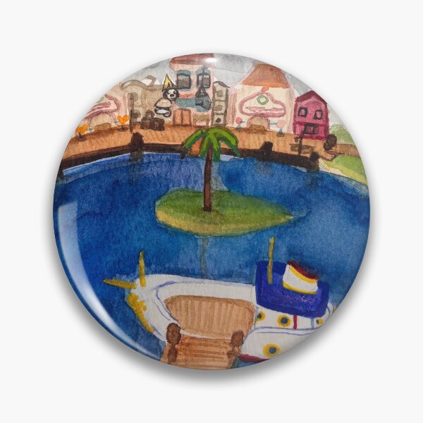 Item preview, toontown inspired watercolor donalds dock designed and sold by mal-the-toon.