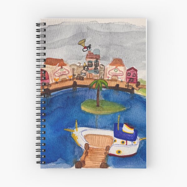 Artikelvorschau, Toontown-inspiriertes Aquarell: Donalds Dock entworfen und verkauft von mal-the-toon.