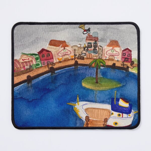 Item preview, toontown inspired watercolor donalds dock designed and sold by mal-the-toon.