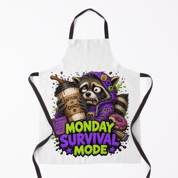 Item preview, Monday Survival Mode Raccoon designed and sold by Vitalka-uk.