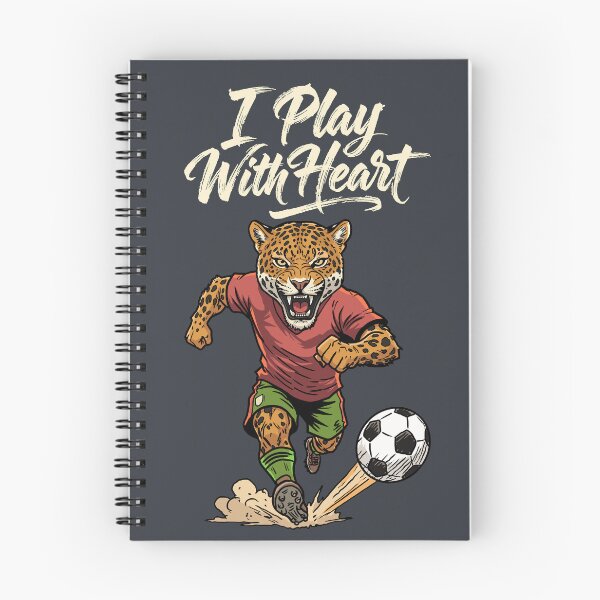 Item preview, I Play With Heart – Jaguar Soccer Spirit designed and sold by CARPIO Creations.