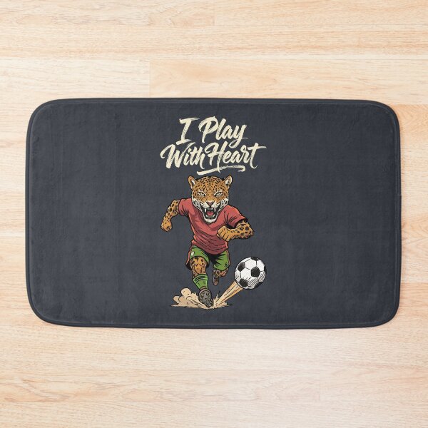 Item preview, I Play With Heart – Jaguar Soccer Spirit designed and sold by CARPIO Creations.