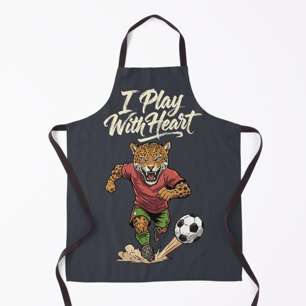 Item preview, I Play With Heart – Jaguar Soccer Spirit designed and sold by CARPIO Creations.