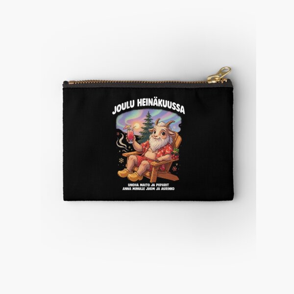 Item preview, Joulu Heinäkuussa – Finnish Christmas in July Funny Yule Goat Beach Shirt V7 designed and sold by DarylWelsh2024.