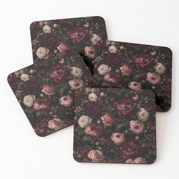 Artikelvorschau, Dark Romantic Floral Vintage Rose Pattern entworfen und verkauft von Ioanna-Studio.