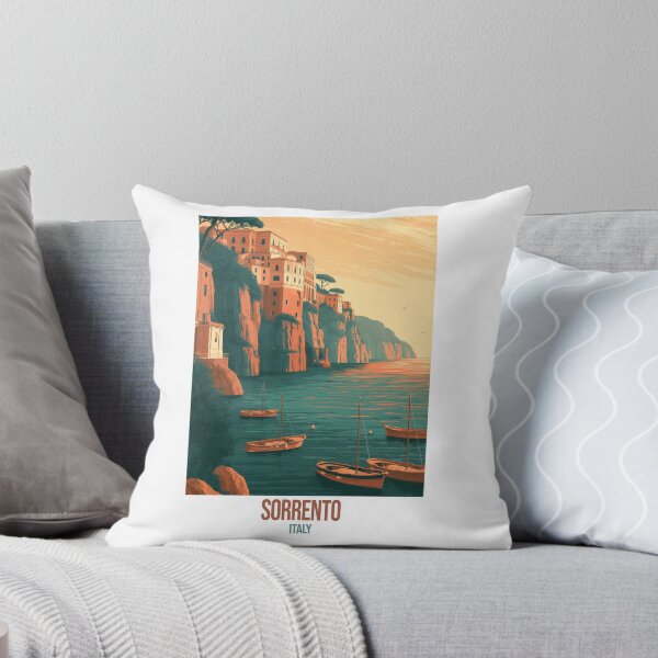 Item preview, Sorrento Italy Travel Poster | Cliffside Harbour Sunset | Poster | Wall Art designed and sold by Amber Sky Creations.