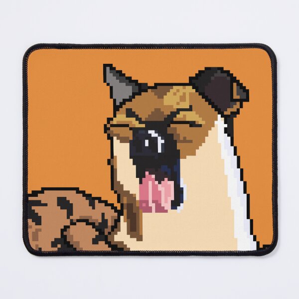 Aperçu de l'œuvre chien bâillant Pixel art créée et vendue par MrProtogonist.