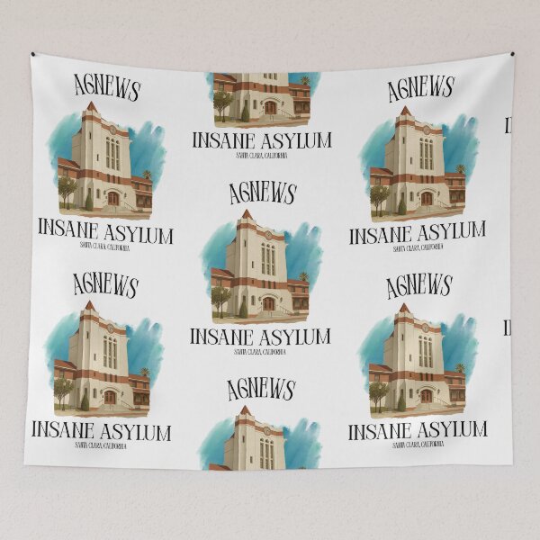 Item preview, Agnews Insane Asylum (Santa Clara, California) Art Style designed and sold by GhostlyWorld.