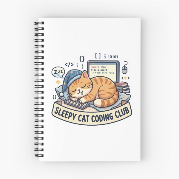 Item preview, Coffee First TheSleepy Cat Coding Club - Cute Programmer Cat Stickern Debug - Funny Programmer Coffee Design designed and sold by baselVuitton.
