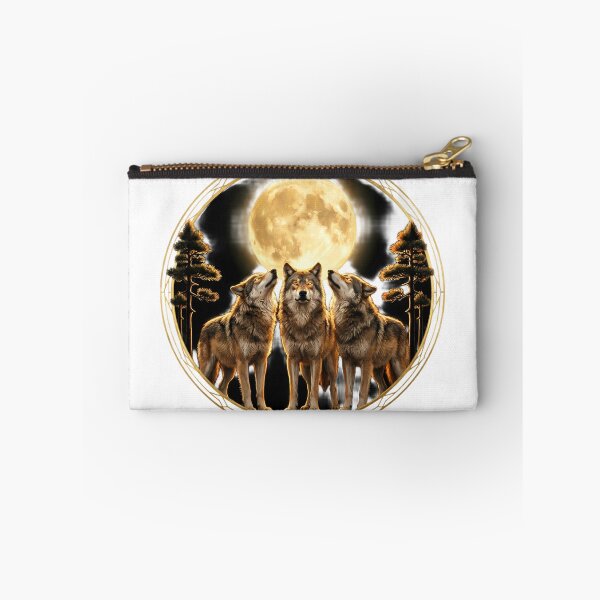Item preview, Wolf Pack Moonlight - Forest Wolves Art designed and sold by SupernovaNote.
