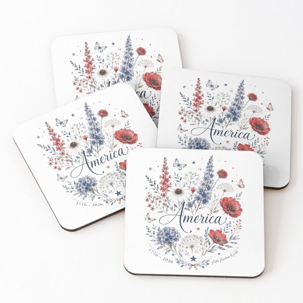 Item preview, America 250 Commemorative Floral Patriotic Design designed and sold by PetalGarden.