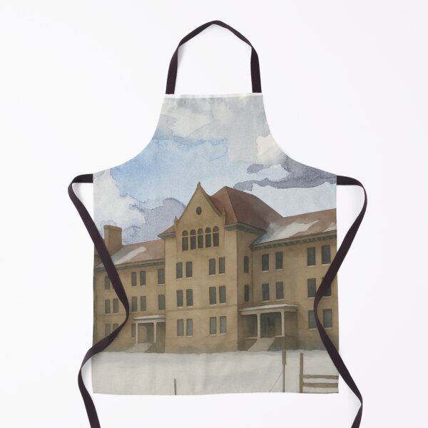 Item preview, Peoria State Hospital (Peoria, Illinois) Vintage-Style Watercolor designed and sold by GhostlyWorld.