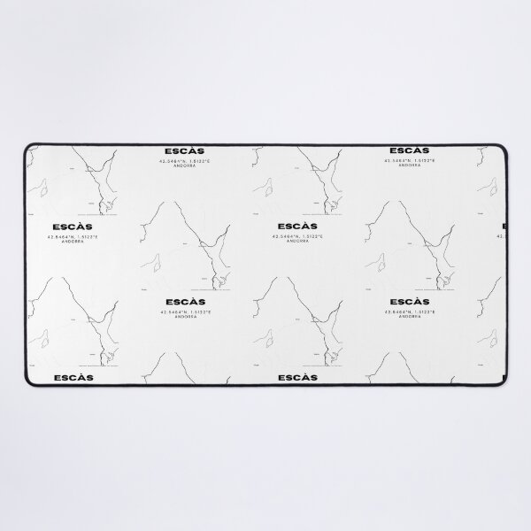 Item preview, Escàs Map Print | Minimalist Road Map of Escàs, Andorra designed and sold by RM-Journey.