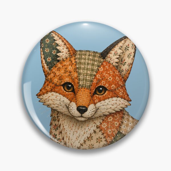 Item preview, Patchwork Quilt Fox designed and sold by MoonlitWhiskers.