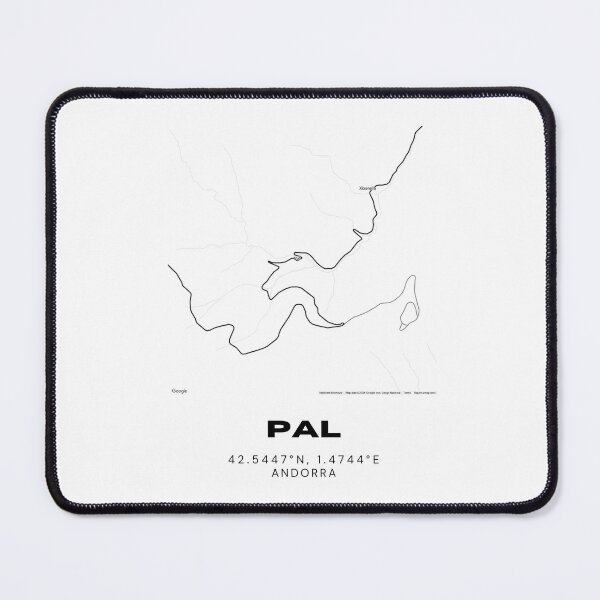 Item preview, Pal Map Print | Minimalist Road Map of Pal, Andorra designed and sold by RM-Journey.