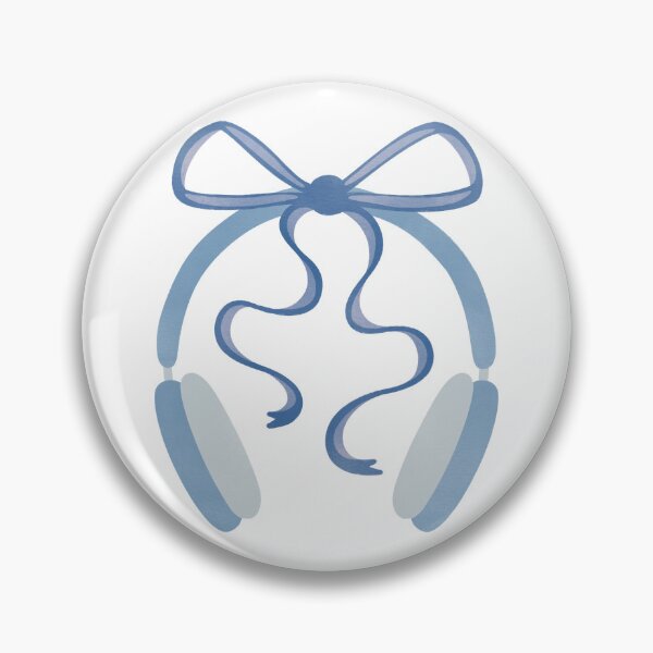 Item preview, Cute Blue Headphones with Bow designed and sold by winterpumpkin.