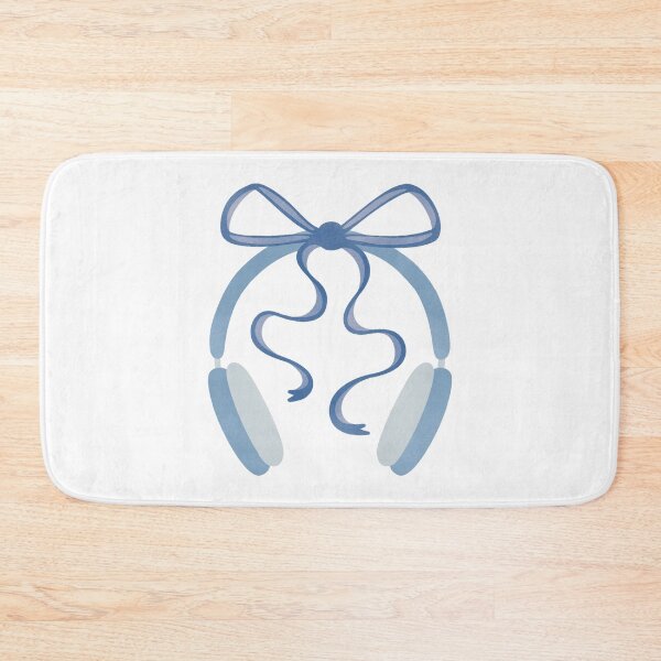 Item preview, Cute Blue Headphones with Bow designed and sold by winterpumpkin.