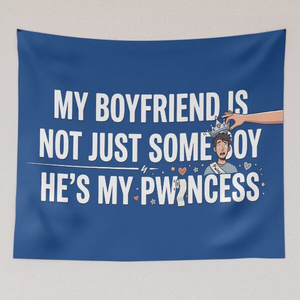 Item preview, My Boyfriend Is My Pwincess Cute Couple designed and sold by RamyGallery.
