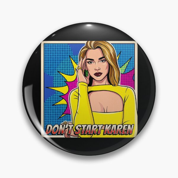Item preview, DUA LIPA ~ Don't Start Karen POP ART CARTOON designed and sold by TheLastGarden.