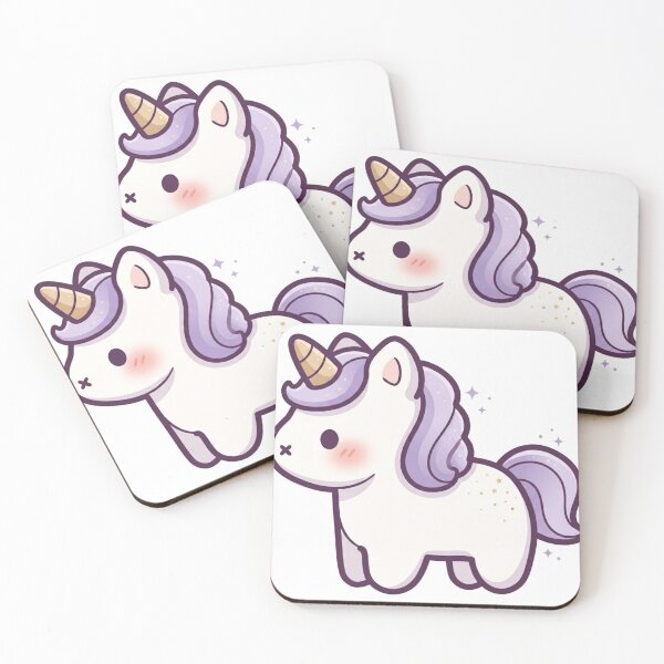 Item preview, Kawaii Magical Star-Dusted Unicorn Vector Art designed and sold by Stickivo.