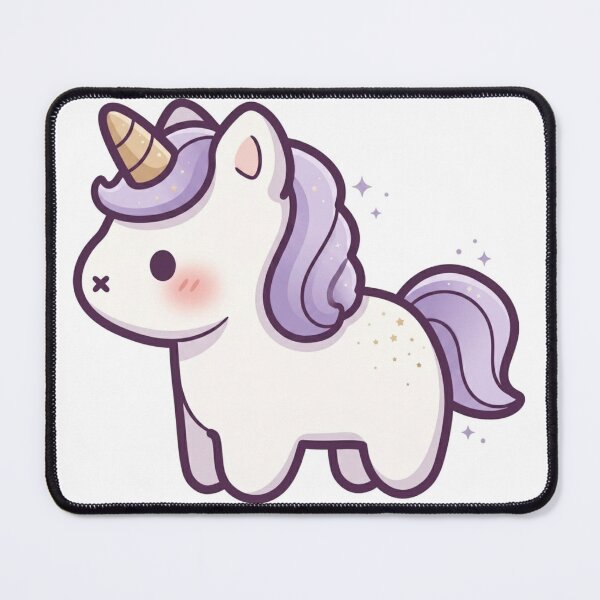 Item preview, Kawaii Magical Star-Dusted Unicorn Vector Art designed and sold by Stickivo.