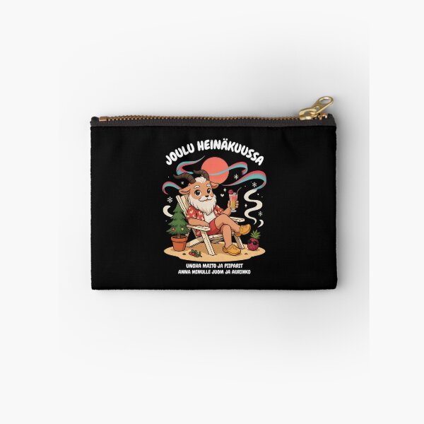 Item preview, Joulu Heinäkuussa – Finnish Christmas in July Funny Yule Goat Beach Shirt V8 designed and sold by DarylWelsh2024.