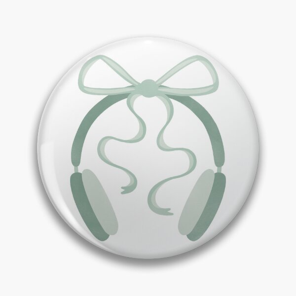 Item preview, Cute Green Headphones with Bow designed and sold by winterpumpkin.