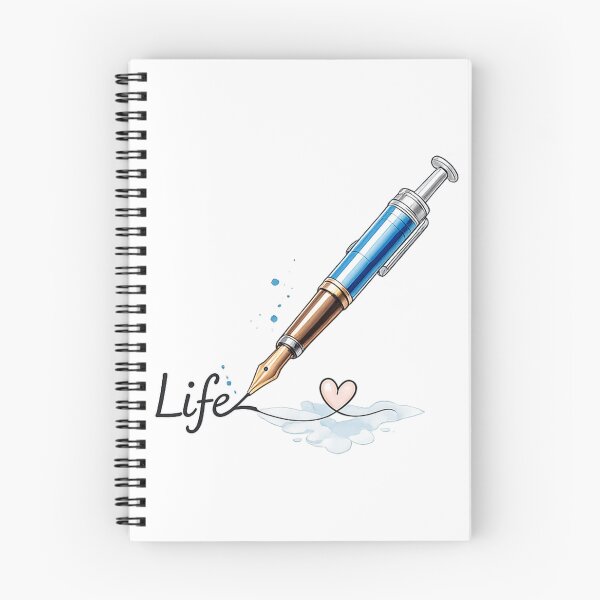 Item preview, Life T-Shirt | Syringe Pen Watercolor Nurse Gift | Inspirational Healthcare Art Design designed and sold by K Mood Studio.