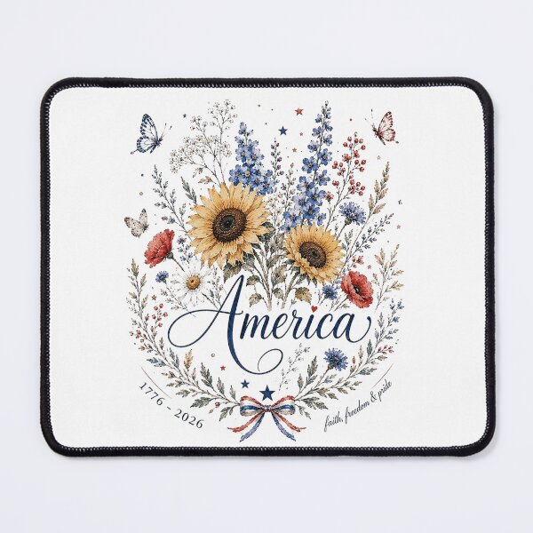 Item preview, America 250 Patriotic Floral Watercolor designed and sold by PetalGarden.
