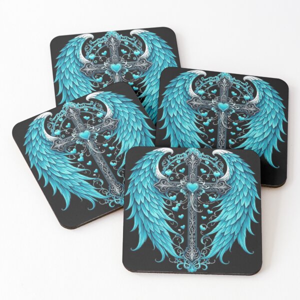 Item preview, Heavenly Wings & Cross of Faith designed and sold by INKRebelGraphic.