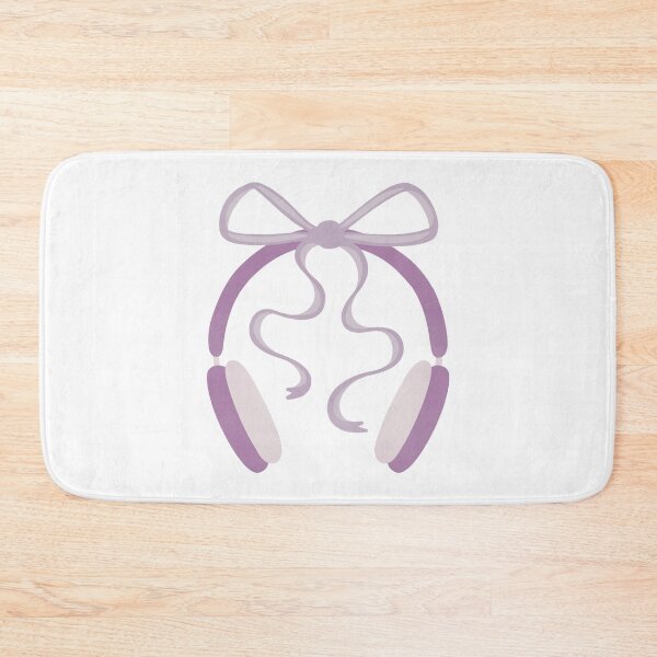 Item preview, Cute Purple Headphones with Bow designed and sold by winterpumpkin.