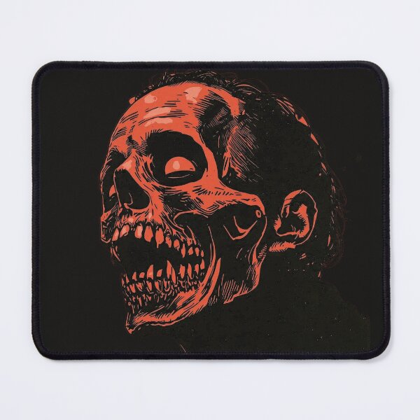Item preview, Retro Pulp Horror Screaming Zombie Skull Graphic designed and sold by ERODED SELF.