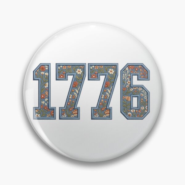 Item preview, 1776 Wildflower Appliqué Embroidered Boho Patriotic 4th of July Floral Graphic designed and sold by Atlas & Summit Co..