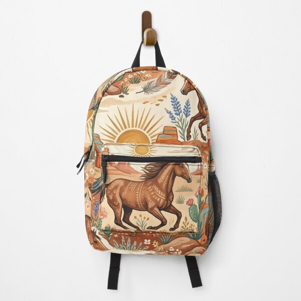 Item preview, Painted Desert Wild Horses Seamless Pattern designed and sold by MoonwoodStudio.