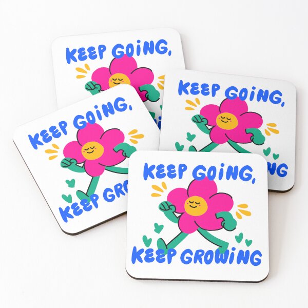 Item preview, Keep Going Keep Growing Motivational Flower designed and sold by DailyDoodlesBySumbul.