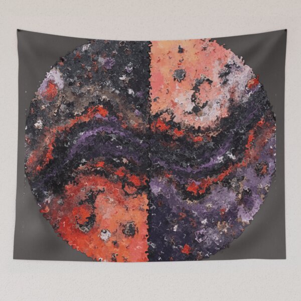 Item preview, cosmic waves round lapping colorful geometric abstract design designed and sold by SmashingDeals.