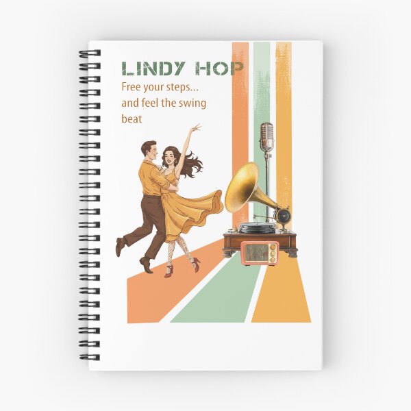 Item preview, Lindy Hop Vintage Swing Dance Poster Art designed and sold by Dinaelsherkawy.