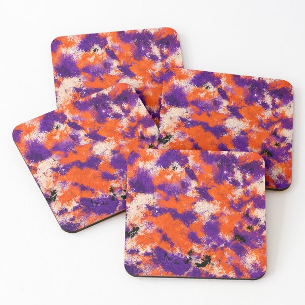 Item preview, Retro Pop Fusion – Orange and Purple Abstract Pattern designed and sold by Ingorgia Studio.