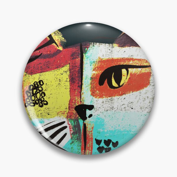 Item preview, Retro Abstract Cat Art Print Alan designed and sold by Chatula Print Studio.