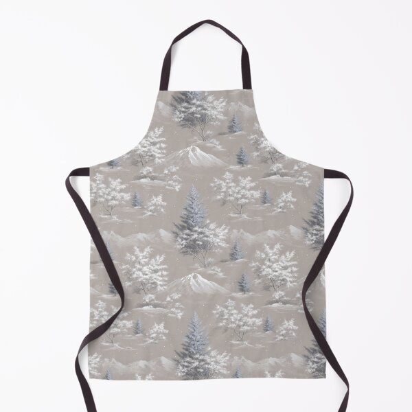 Item preview, Winter Forest With Snowy Mountains, neutral color designed and sold by LiluGross.
