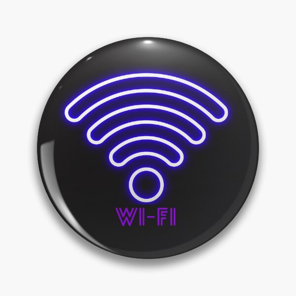 Item preview, Minimalist Neon Wi-Fi Signal Sign - Cyberpunk Glowing Internet Tech Art designed and sold by alalame.